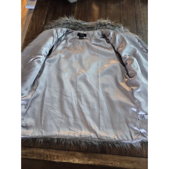 Kaktus Gray Faux Fur Vest Size L - Picture 5 of 6